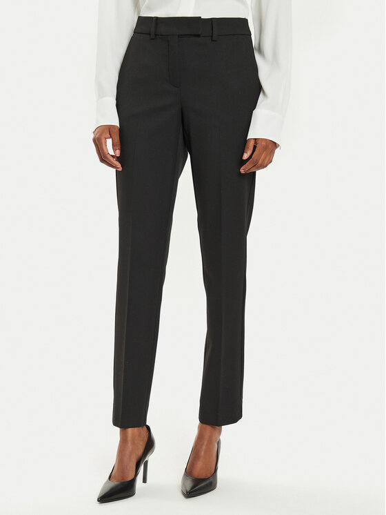 Marella Medžiaginės kelnės · Juoda · Regular Fit