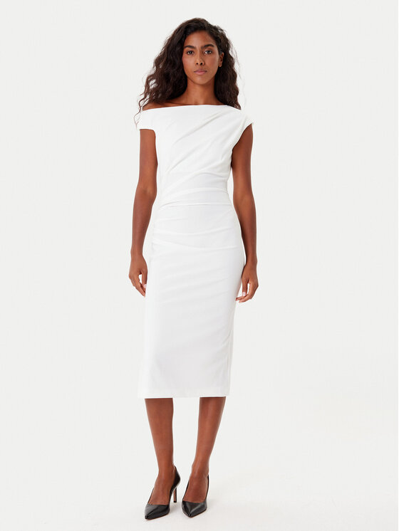 Rinascimento Kokteilinė suknelė · Balta · Midi