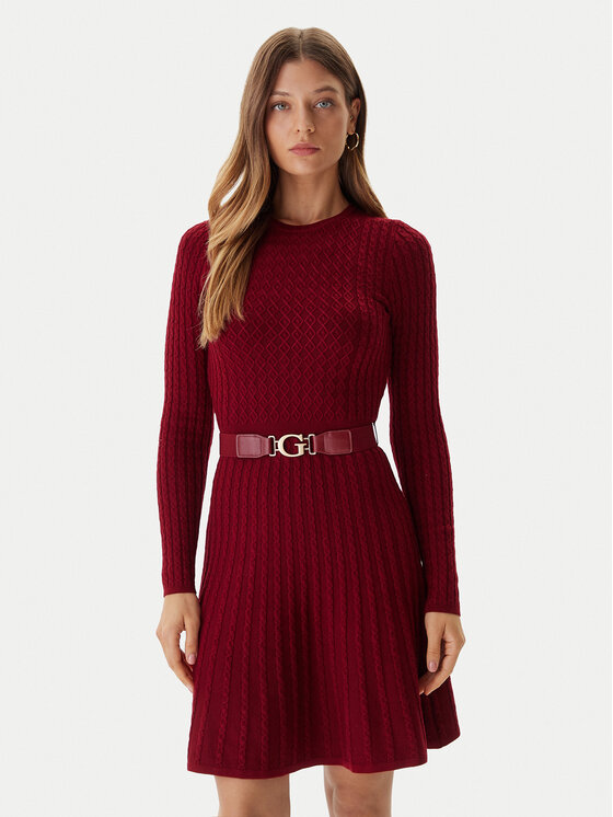 Guess Trikotažinė suknelė · Raudona · Mini