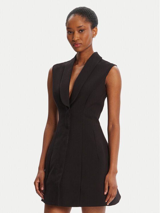 Bardot Kokteilinė suknelė · Juoda · Mini