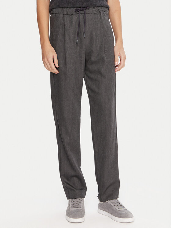 Marella Medžiaginės kelnės · Pilka · Regular Fit