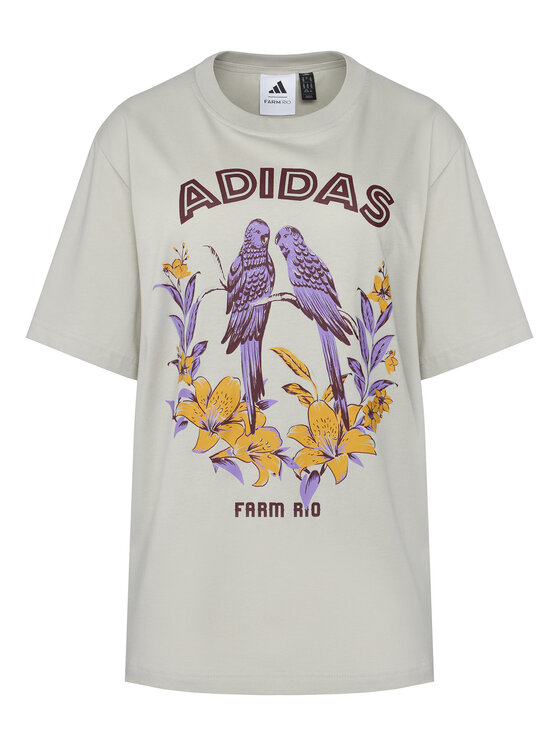 adidas Marškinėliai · FARM Rio · Pilka
