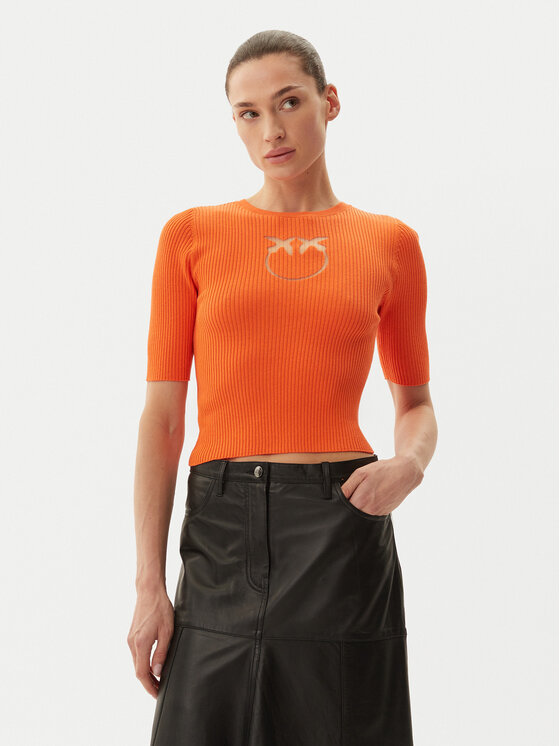 PINKO Megztinis · Oranžinė · Slim Fit