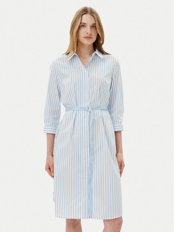 JOOP! Marškinių tipo suknelė · Žydra · Midi