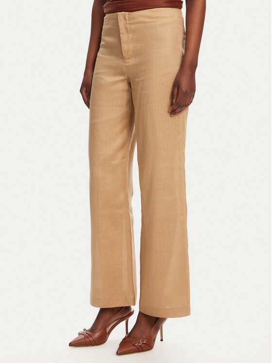 Bardot Medžiaginės kelnės · Smėlio · Regular Fit