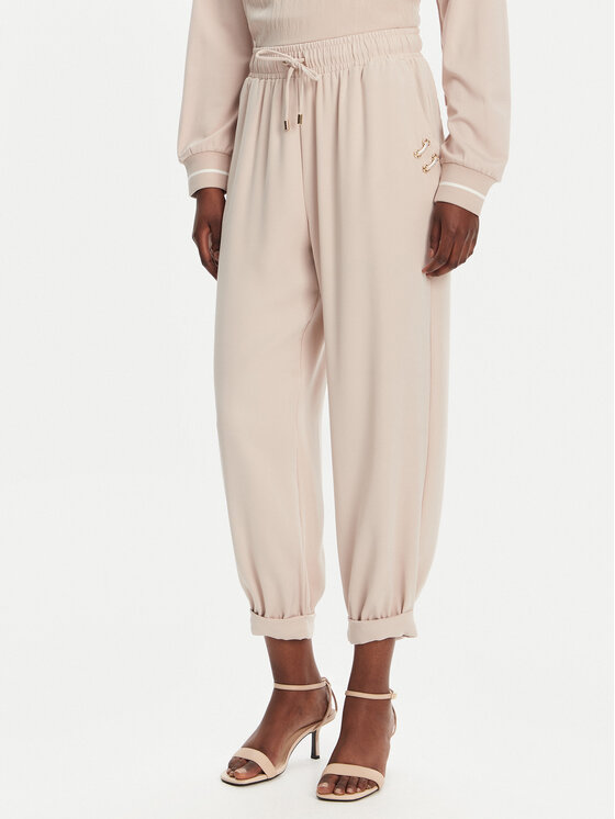 Liu Jo Sport Medžiaginės kelnės · Smėlio · Regular Fit