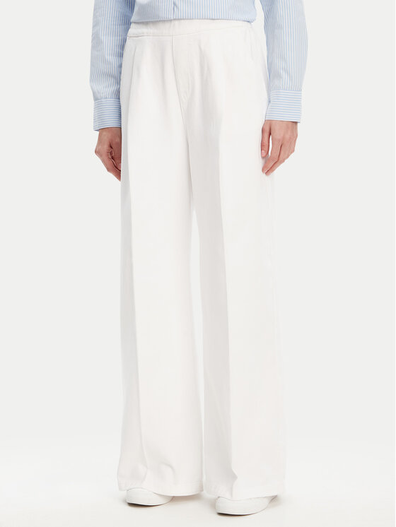 United Colors Of Benetton Palazzo kelnės · Balta · Regular Fit