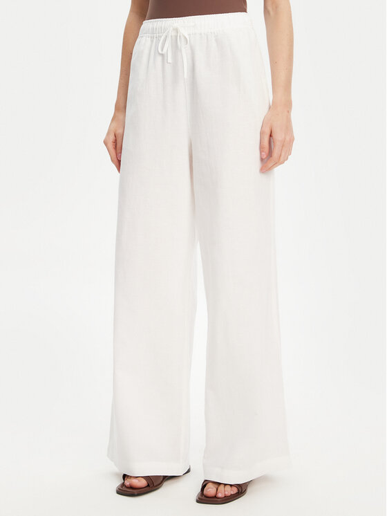 Mustang Medžiaginės kelnės · Balta · Regular Fit