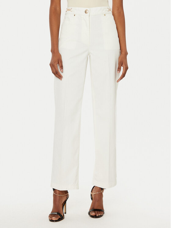 Marciano Guess Medžiaginės kelnės · Écru · Regular Fit