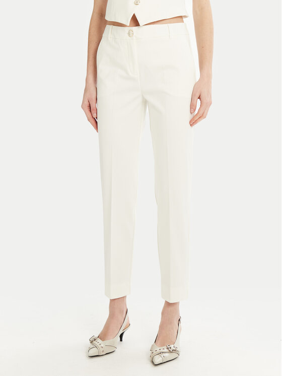 Marella Chinos kelnes · Balta · Slim Fit