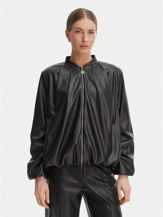 Rinascimento Dirbtinės odos striukė · Juoda