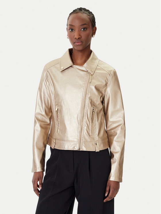 Rinascimento Dirbtinės odos striukė · Auksinė