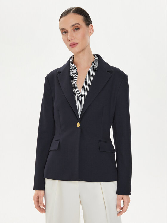 Tommy Hilfiger Švarkas · Tamsiai mėlyna · Slim Fit