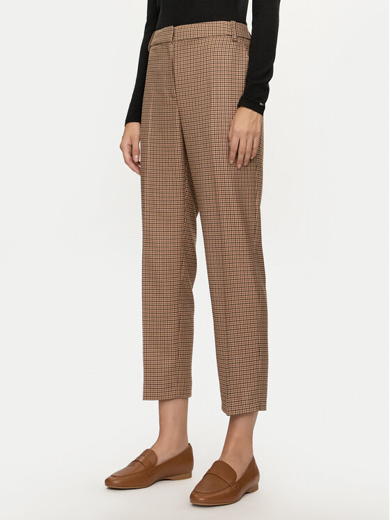 Tommy Hilfiger Medžiaginės kelnės · Smėlio · Regular Fit