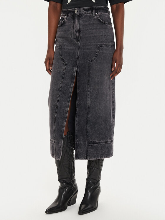 PINKO Džinsinis sijonas · Juoda · Midi