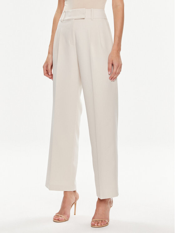 Marc Aurel Medžiaginės kelnės · Écru · Regular Fit