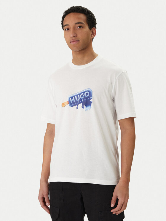 HUGO Marškinėliai · Balta