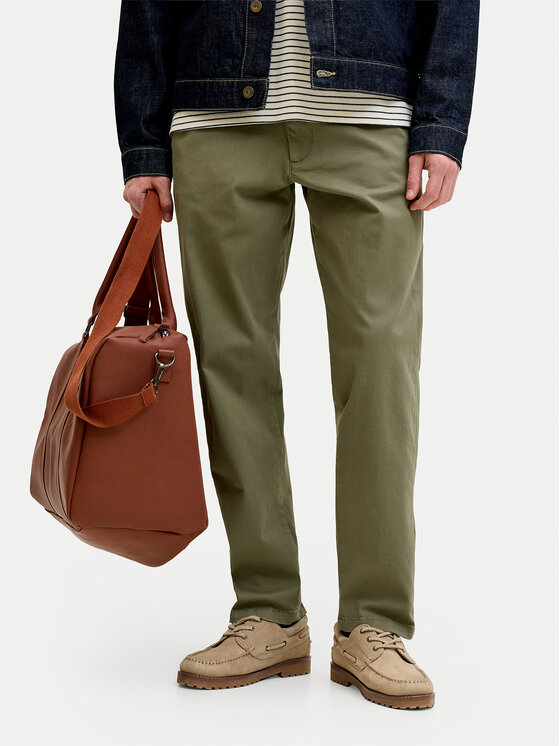 Jack & Jones Chinos kelnes · Žalia · Regular Fit