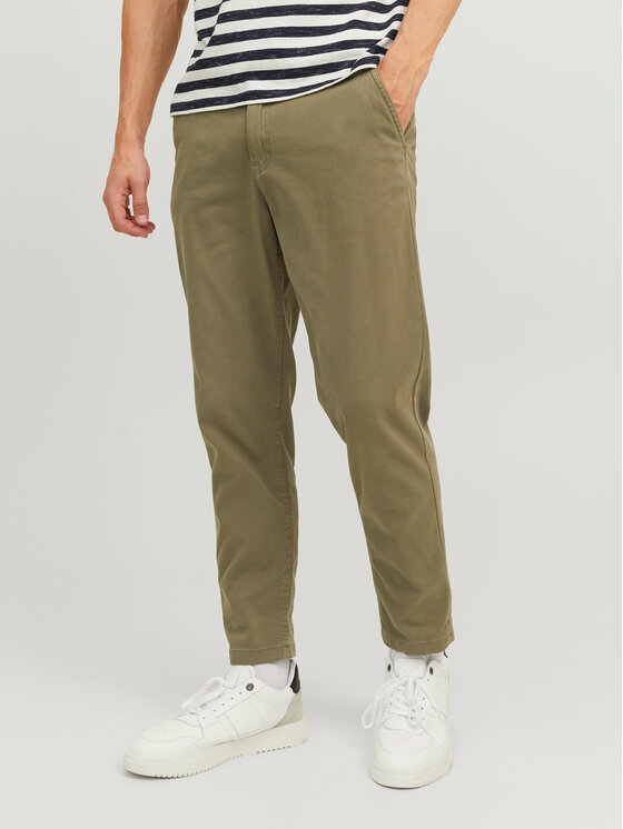 Jack & Jones Chinos kelnes · Žalia · Slim Fit
