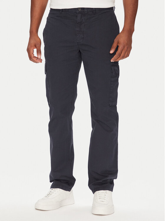 Tommy Hilfiger Medžiaginės kelnės · Tamsiai mėlyna · Regular Fit