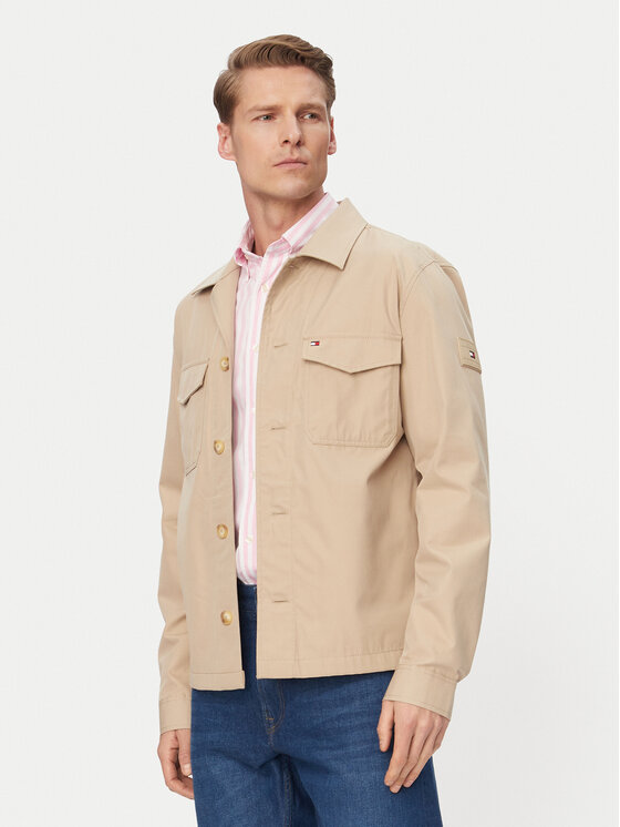 Tommy Hilfiger Demisezoninė striukė · Šviesiai smėlinė