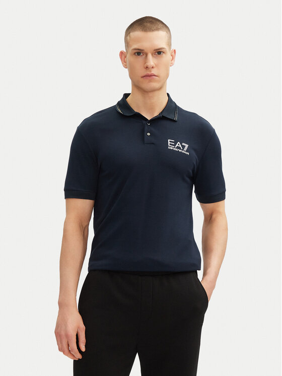 EA7 Emporio Armani Polo marškinėliai · Tamsiai mėlyna