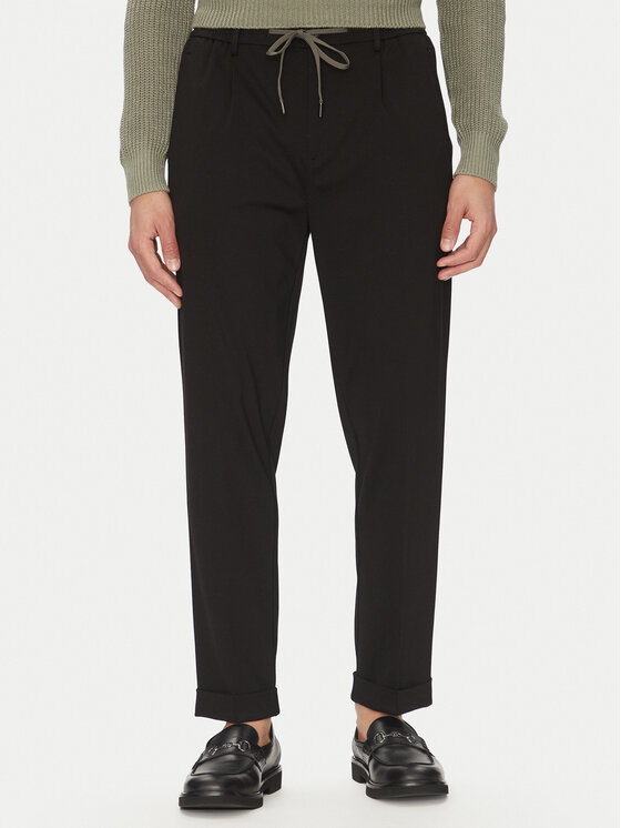 Liu Jo Medžiaginės kelnės · Juoda · Regular Fit