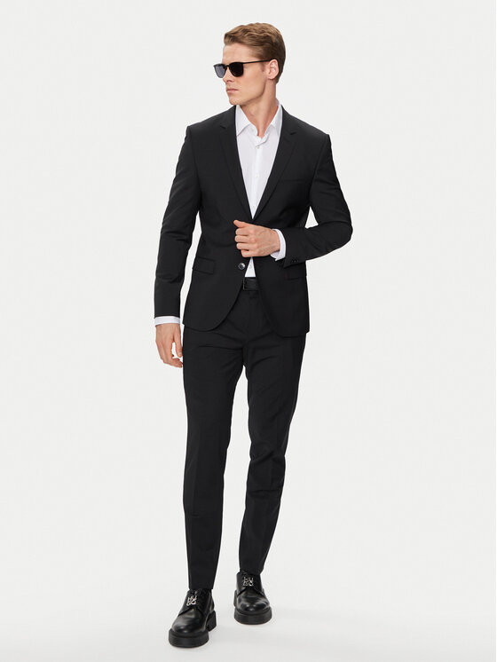 HUGO Kostiumas · Juoda · Slim Fit