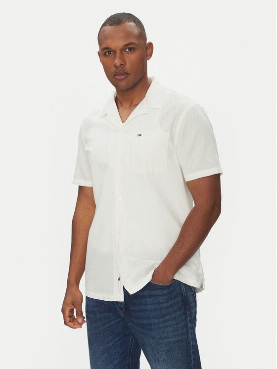 Tommy Jeans Marškiniai · Écru · Regular Fit