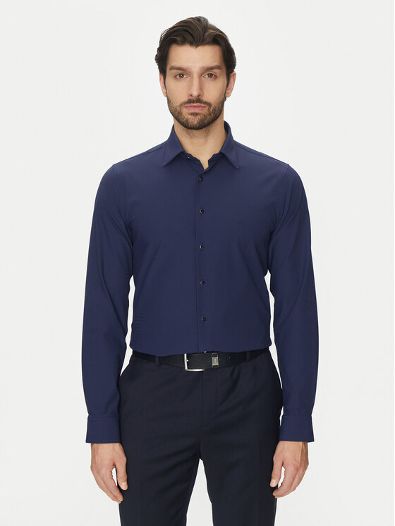 Michael Kors Marškiniai · Tamsiai mėlyna · Slim Fit