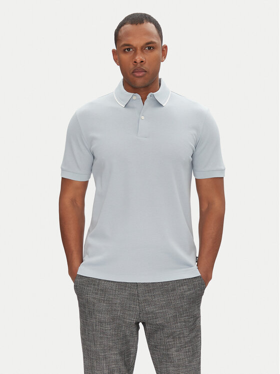 BOSS Polo marškinėliai · Žydra