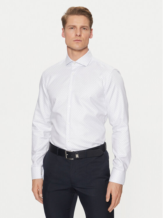 BOSS Marškiniai · Balta · Slim Fit