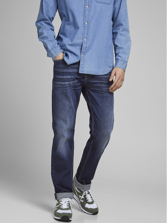 Jack & Jones Džinsai · Tamsiai mėlyna · Regular Fit