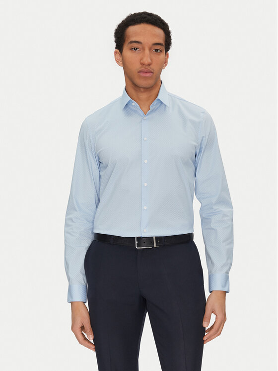 Kodas SUN15 Calvin Klein Marškiniai · Žydra · Slim Fit