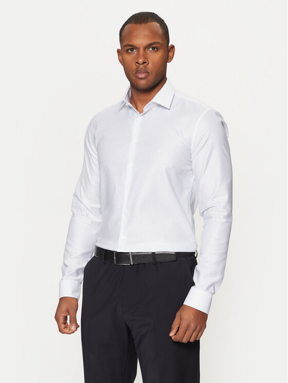 Kodas SUN15 Calvin Klein Marškiniai · Balta · Slim Fit