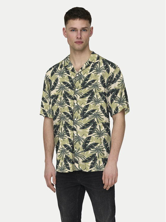 Only & Sons Marškiniai · Žalia · Regular Fit