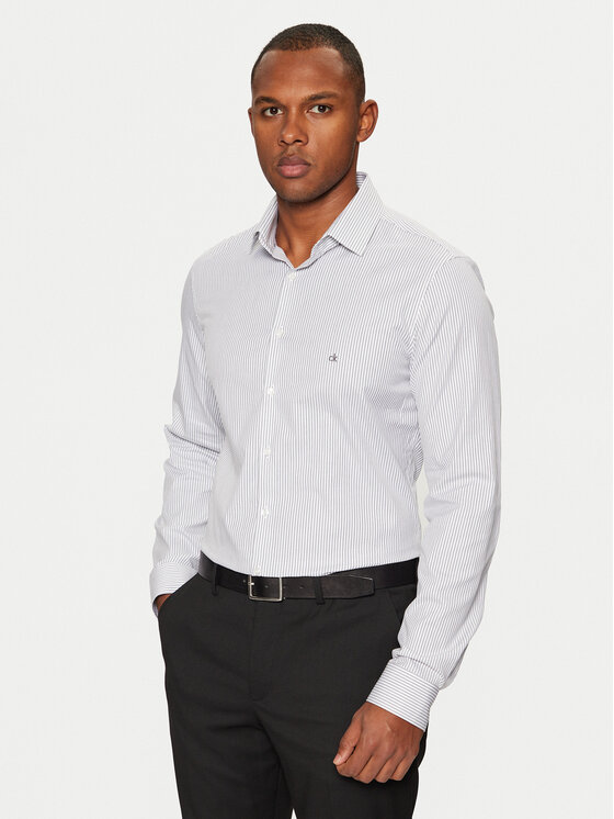 Kodas SUN15 Calvin Klein Marškiniai · Balta · Slim Fit