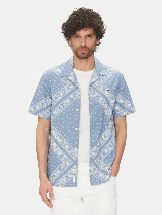 Kodas SUN15 Tommy Jeans Marškiniai · Žydra · Regular Fit