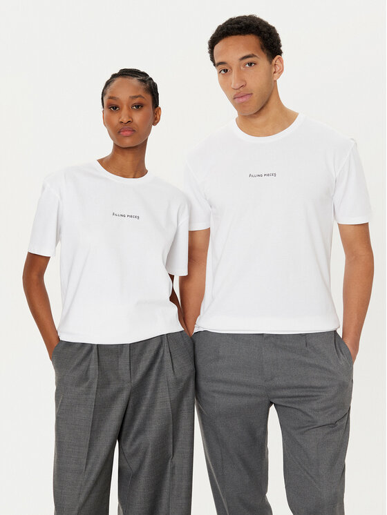 Filling Pieces Marškinėliai · Balta