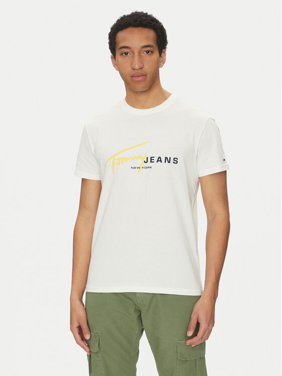 Tommy Jeans Marškinėliai · Balta
