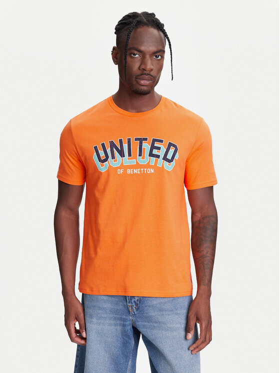 United Colors Of Benetton Marškinėliai · Oranžinė