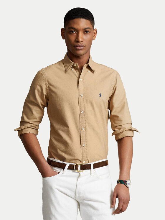Kodas SUN15 Polo Ralph Lauren Marškiniai · Smėlio · Slim Fit
