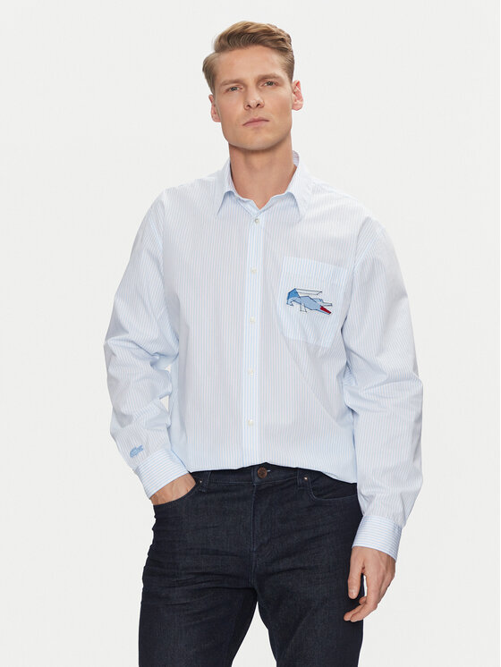 Lacoste Marškiniai · Žydra · Relaxed Fit