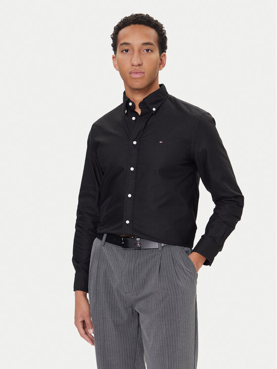 Tommy Hilfiger Marškiniai · Juoda · Regular Fit