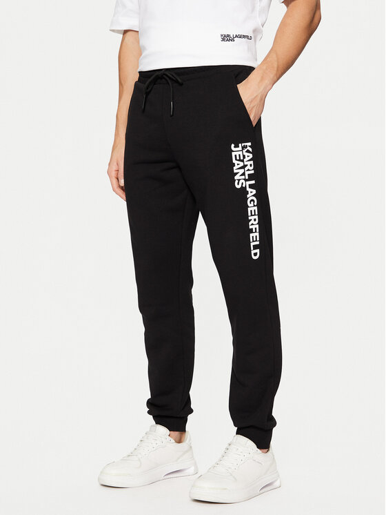 Karl Lagerfeld Jeans Sportinės kelnės · Juoda · Slim Fit