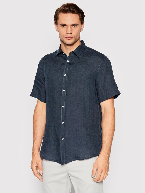 United Colors Of Benetton Marškiniai · Tamsiai mėlyna · Regular Fit