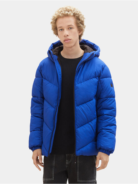 Tom Tailor Denim Pūkinė striukė · Mėlyna