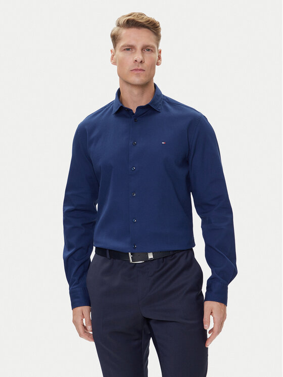 Tommy Hilfiger Marškiniai · Tamsiai mėlyna · Slim Fit