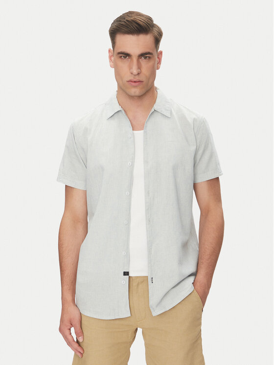 INDICODE Marškiniai · Pilka · Regular Fit