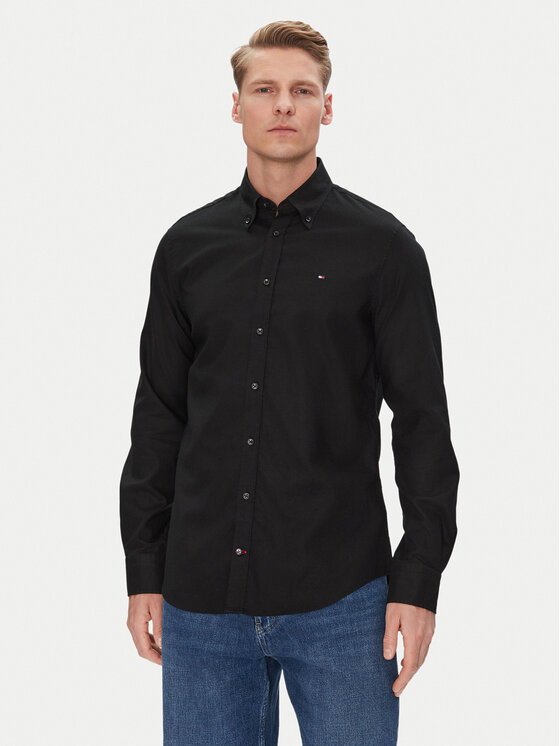 Kodas SUN15 Tommy Hilfiger Marškiniai · Juoda · Slim Fit